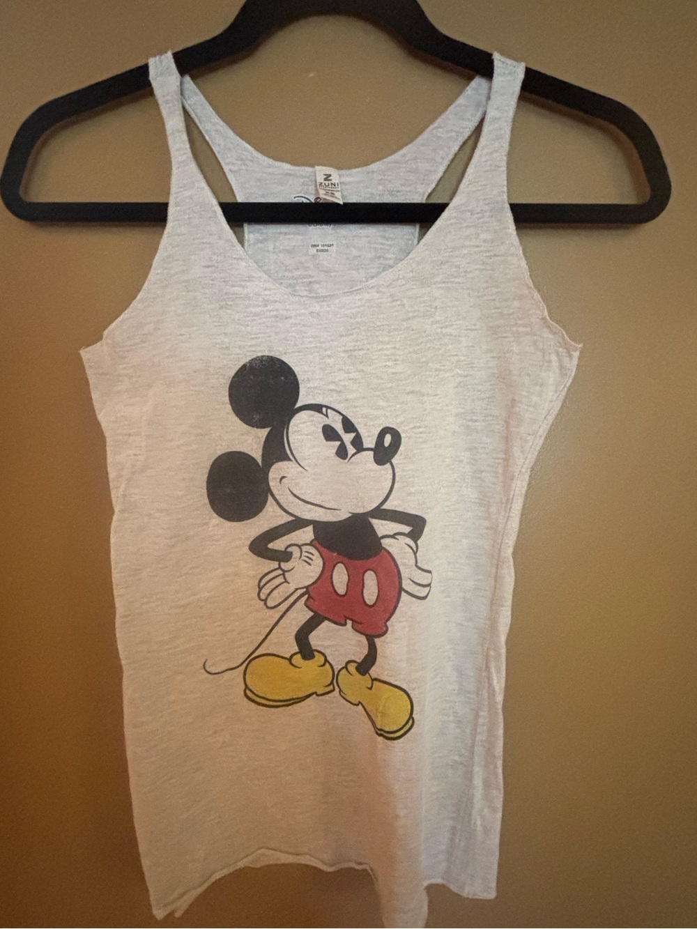 Mickey Lightweight Grey Tank Tee size XS